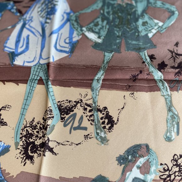 Christian Lacroix Silk Scarf – Fashion Sketch Design - Picture 6 of 15